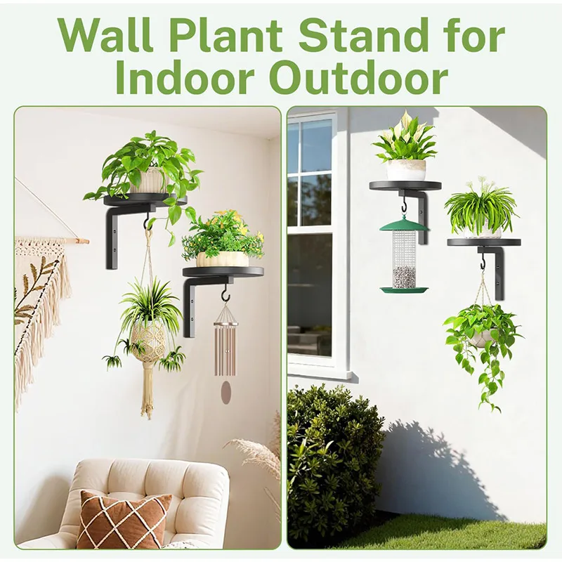 Wall Mounted Plant Shelf With Hook Quick Install Indoor Outdoor Plant Hanger Universal Floating Plant Shelf For Potted Plants
Wall Mounted Plant Shelf With Hook Quick Install Indoor Outdoor Plant Hanger Universal Floating Plant Shelf For Potted Plants