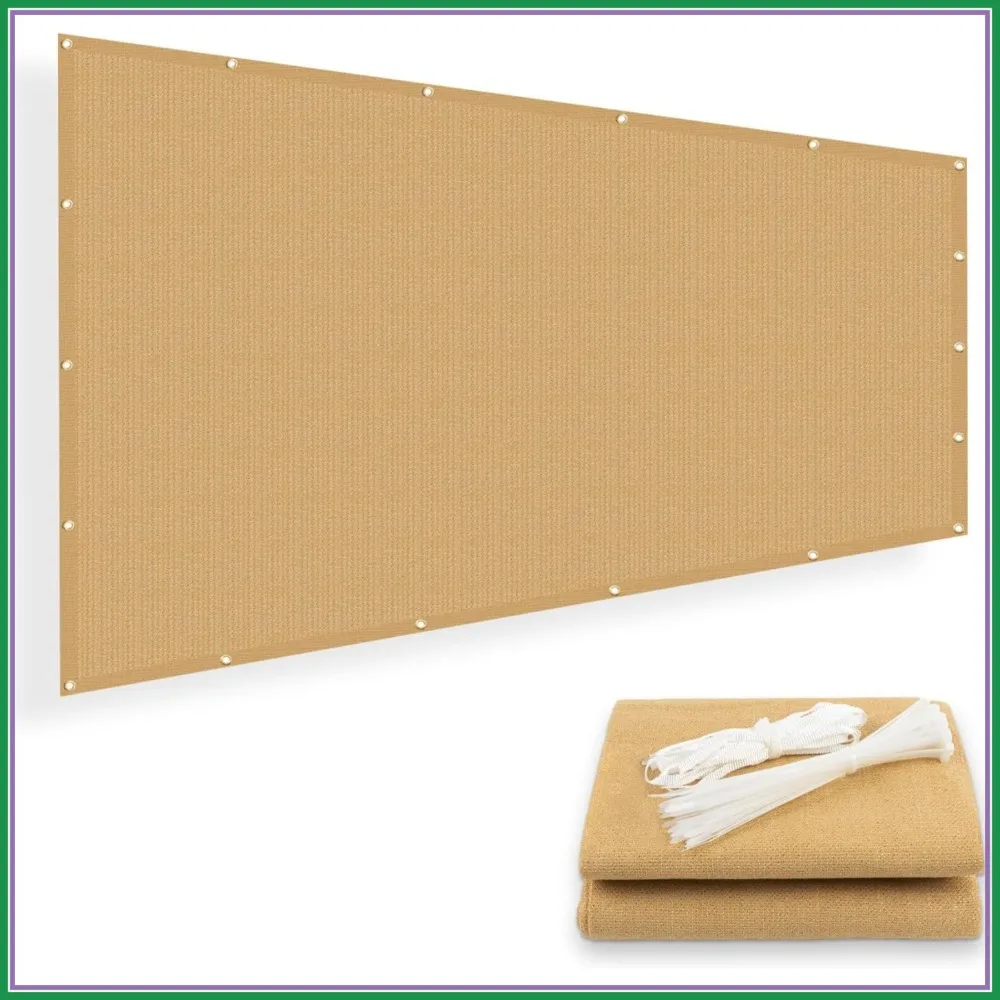 90% Shade Cloth 10x20 FT Sun Shade Screen Fabric Cover Tarp with Grommets for Pergola Backyard Garden, Sand
90% Shade Cloth 10x20 FT Sun Shade Screen Fabric Cover Tarp with Grommets for Pergola Backyard Garden, Sand