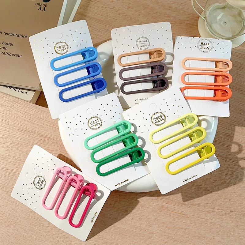 Fashion Hair Accessories for Women Girls 3pcs Set Hollow Ellipse Shape Matte Alloy Hairpins Simple Solid Color Bobby Clips
Fashion Hair Accessories for Women Girls 3pcs Set Hollow Ellipse Shape Matte Alloy Hairpins Simple Solid Color Bobby Clips
