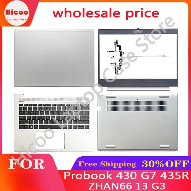 New For HP Probook 430 G7 435R X8L ZHAN66 13 G3 Laptop LCD Back Cover Front Bezel Hinges Palmrest Keyboard Bottom Case Touchpad
New For HP Probook 430 G7 435R X8L ZHAN66 13 G3 Laptop LCD Back Cover Front Bezel Hinges Palmrest Keyboard Bottom Case Touchpad