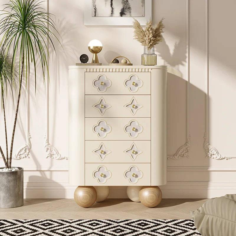 Solid wood chest of drawers Bedroom storage Living room Clover drawer High cabinet
Solid wood chest of drawers Bedroom storage Living room Clover drawer High cabinet