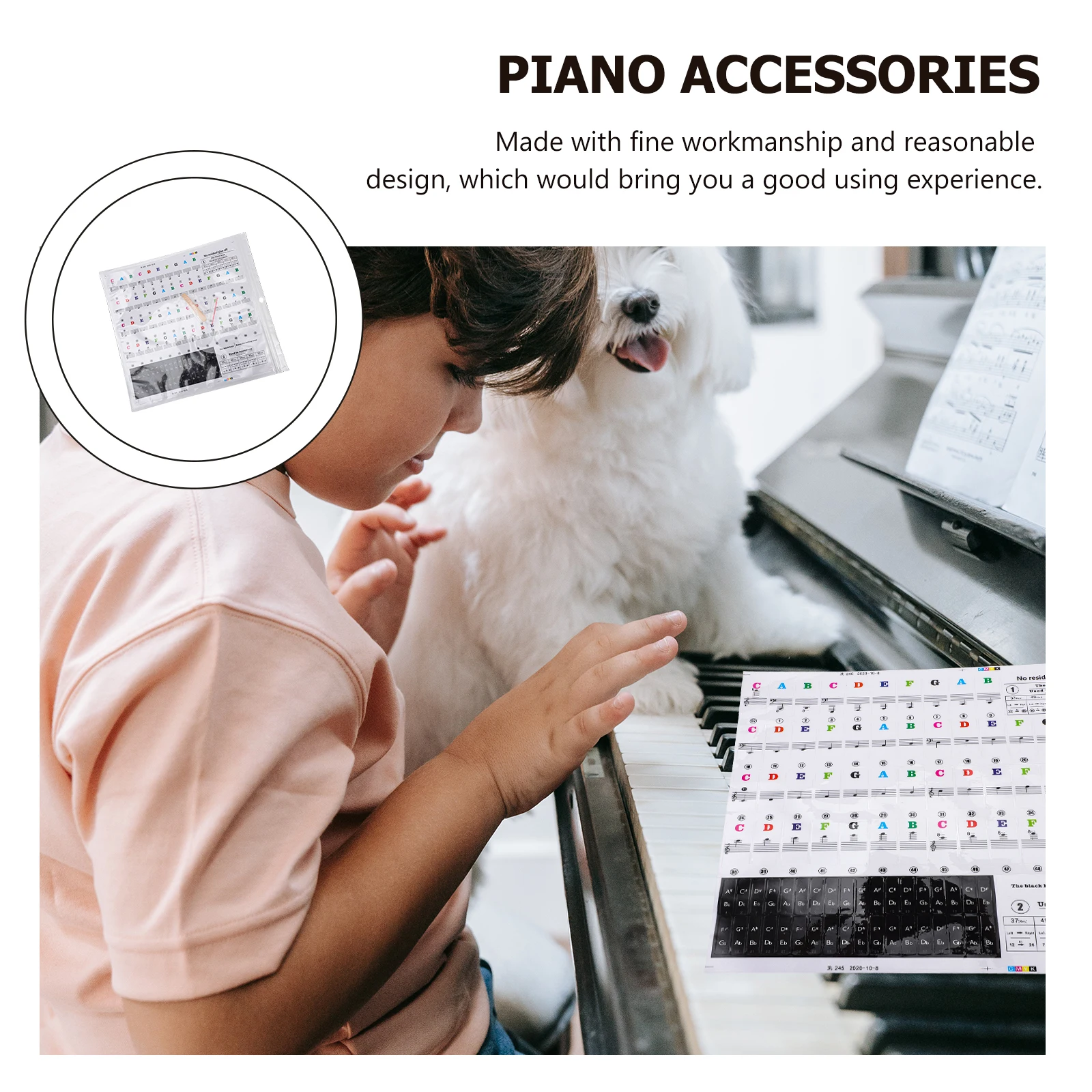 1 set Decorative Piano Keyboard Decal Suitable for Most Pianos Effective Learning Piano Stickers Stickers for Accessories
1 set Decorative Piano Keyboard Decal Suitable for Most Pianos Effective Learning Piano Stickers Stickers for Accessories