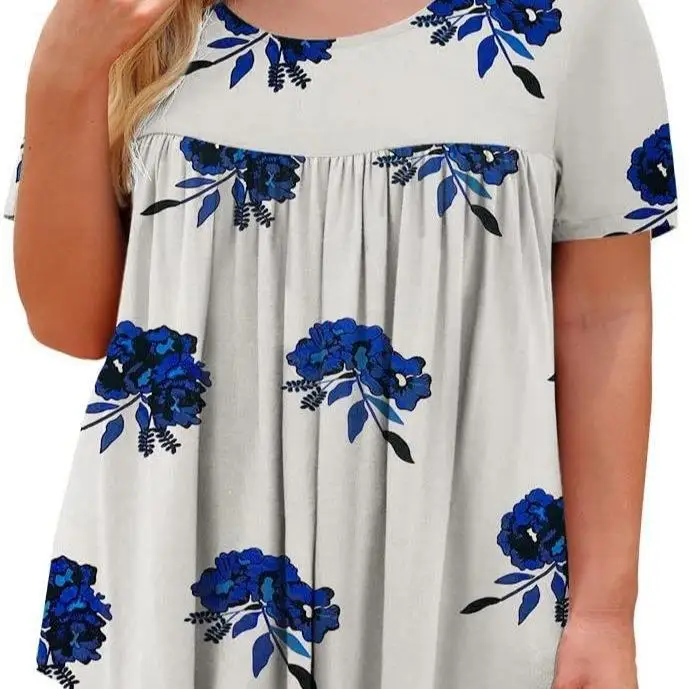 plus Size Women's Printed irt Sle Floral ort Sve Casual Polyester Fiber T-irt Casual Sle Summer New Arrival
plus Size Women's Printed irt Sle Floral ort Sve Casual Polyester Fiber T-irt Casual Sle Summer New Arrival