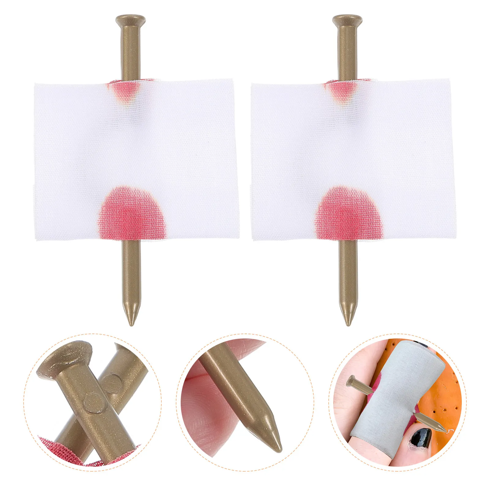 10Pcs Nail Through Finger Spoof Prank Prop Halloween Funny Trick Joke Fake Blood Festival Tool Prank Nail Spoof Prop
10Pcs Nail Through Finger Spoof Prank Prop Halloween Funny Trick Joke Fake Blood Festival Tool Prank Nail Spoof Prop