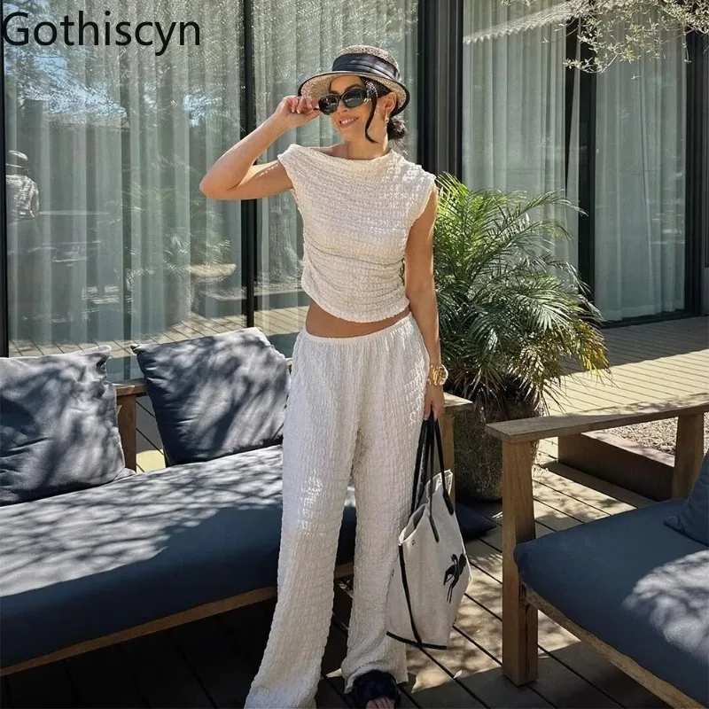Gothiscyn Office Lady Set Women's Spring Asymmetrical Short-sleeved Top High Waisted Pants Two-piece Set Fashion Female Clothes
Gothiscyn Office Lady Set Women's Spring Asymmetrical Short-sleeved Top High Waisted Pants Two-piece Set Fashion Female Clothes