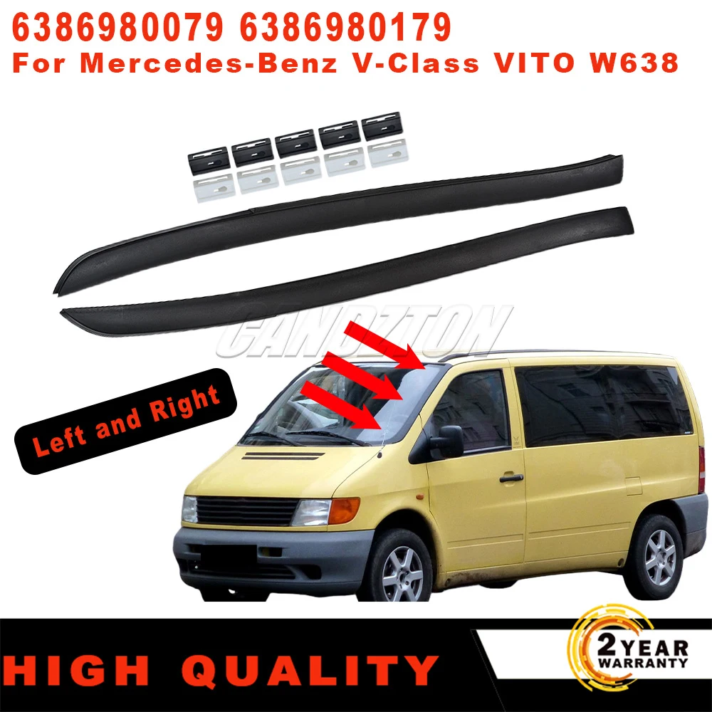 For Mercedes-Benz V-Class Vito W638 New Front Windshield Trim Moulding Pillar Covers L+R 6386980079 6386980179 car accessories
For Mercedes-Benz V-Class Vito W638 New Front Windshield Trim Moulding Pillar Covers L+R 6386980079 6386980179 car accessories
