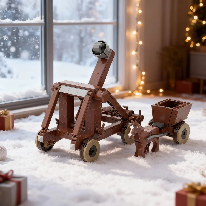 329pcs MOC Castle Medieval Catapult Shooting Model Building Blocks Construction Christmas Gift Assemble DIY Toy Creative Idea
329pcs MOC Castle Medieval Catapult Shooting Model Building Blocks Construction Christmas Gift Assemble DIY Toy Creative Idea