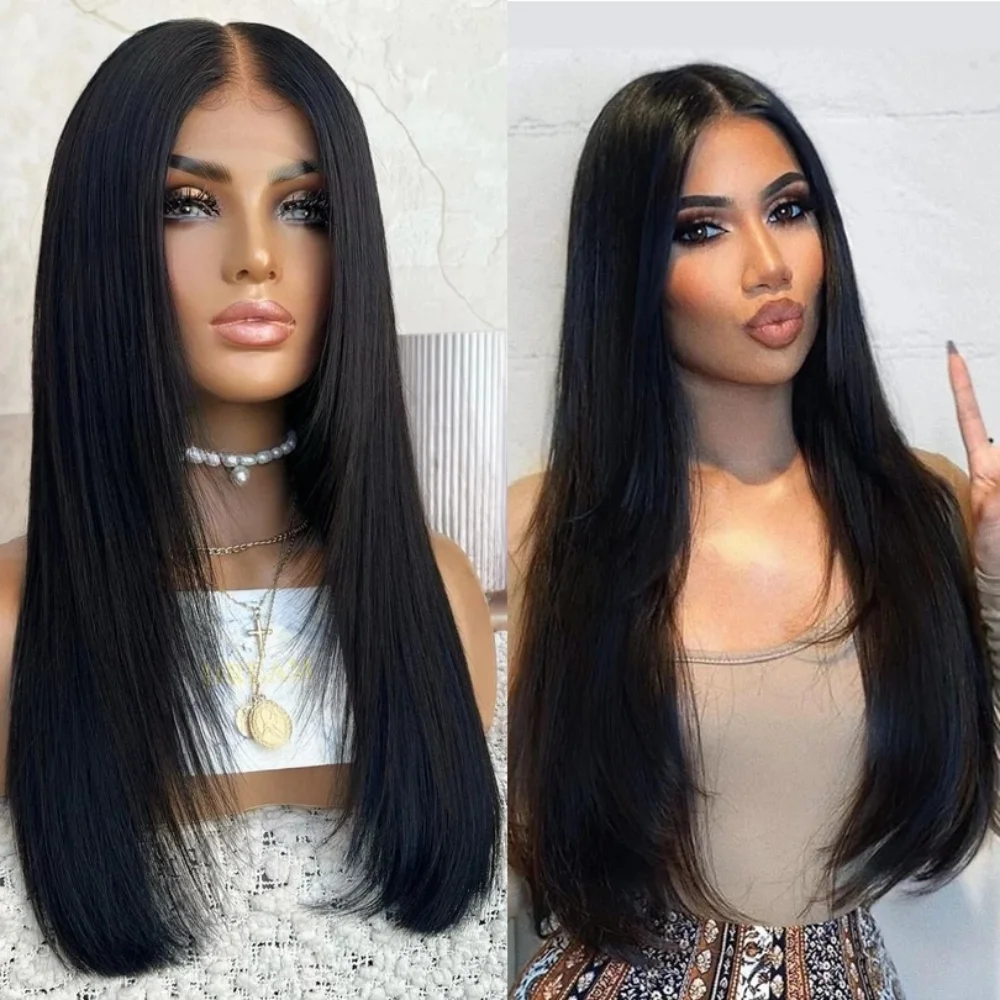 Soft 26Inch Natural Black Long 180Density Silky Straight Lace Front Wig For Women Babyhair Synthetic Glueless Preplucked Daily
Soft 26Inch Natural Black Long 180Density Silky Straight Lace Front Wig For Women Babyhair Synthetic Glueless Preplucked Daily