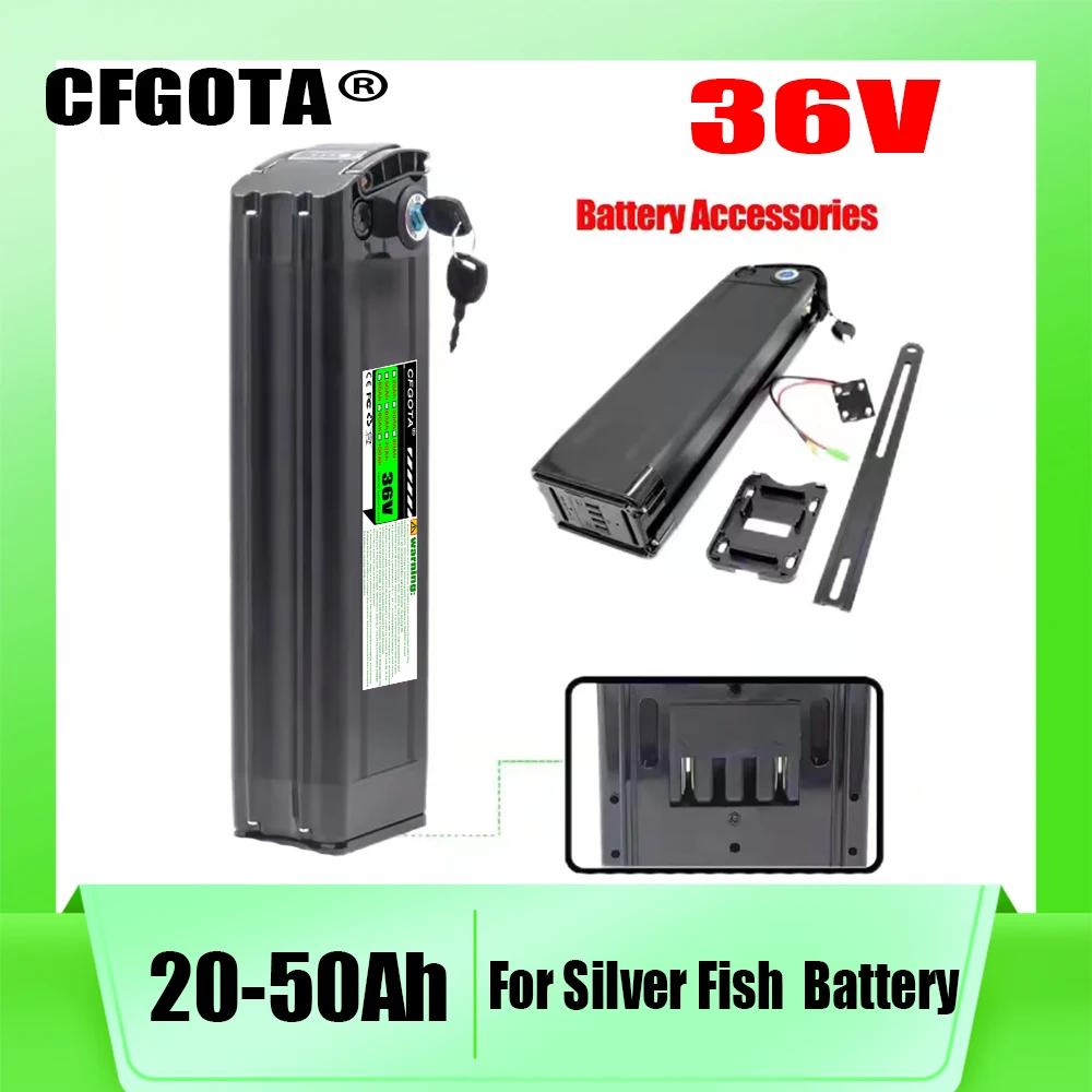 For Silver Fish lithium battery pack, 36V 20Ah-50Ah, with charger, compatible with 250W-1000W motors
For Silver Fish lithium battery pack, 36V 20Ah-50Ah, with charger, compatible with 250W-1000W motors