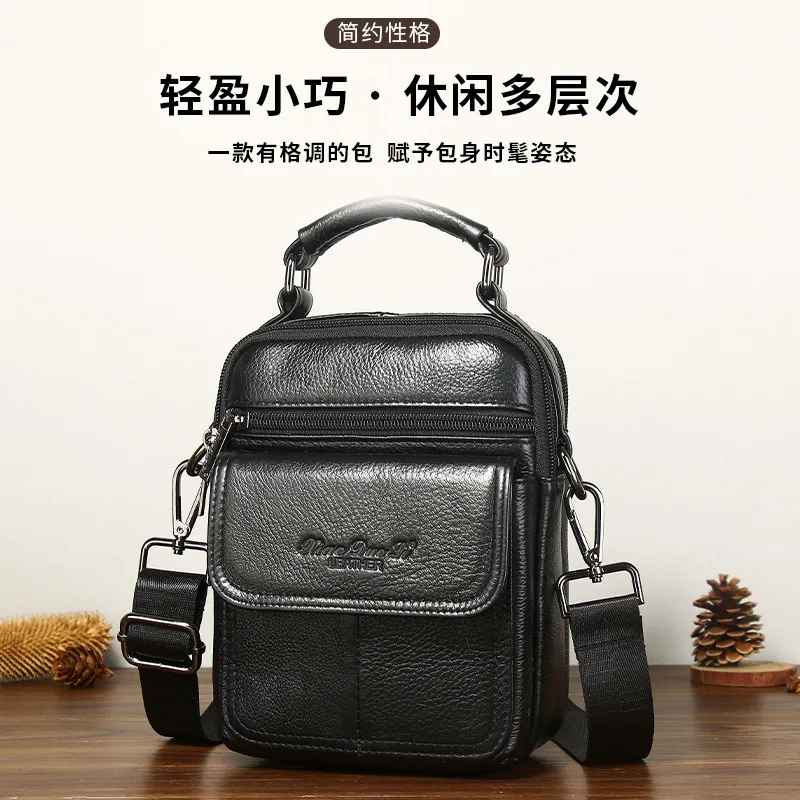 Мужская кожаная сумка через плечо из воловьей кожи первого слоя, большая вместительная повседневная многофункциональная сумка в стиле ретро, повседневная модная сим-сумка 
Мужская кожаная сумка через плечо из воловьей кожи первого слоя, большая вместительная повседневная многофункциональная сумка в стиле ретро, повседневная модная сим-сумка