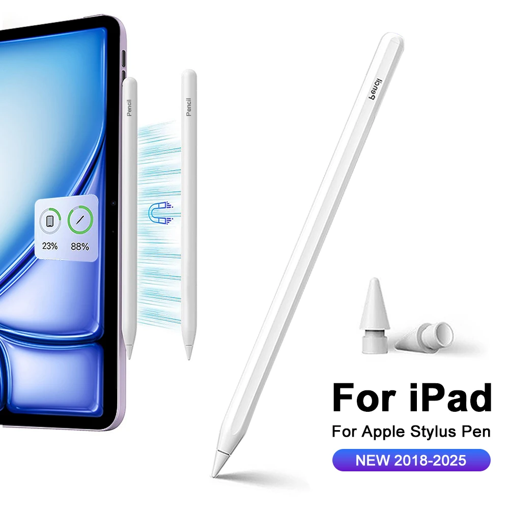 For Apple Pencil For iPad A16 2025 10th Generation 10.9 Air 13 11 M4 M3 Pro 12.9 Stylus Pen For 10.2 Air 4 5 Mini 6 7 Touch Pens
For Apple Pencil For iPad A16 2025 10th Generation 10.9 Air 13 11 M4 M3 Pro 12.9 Stylus Pen For 10.2 Air 4 5 Mini 6 7 Touch Pens
