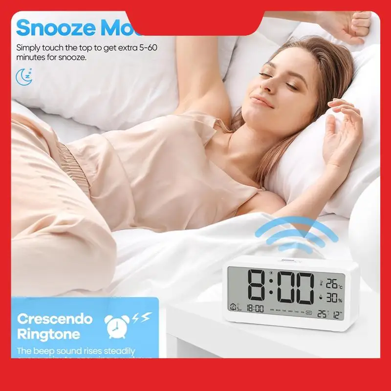 A32HOT-Digital Alarm Clock With Large LCD Display,Loud Ringtone For Efficient Wake Up,Multifunction With Temperature
A32HOT-Digital Alarm Clock With Large LCD Display,Loud Ringtone For Efficient Wake Up,Multifunction With Temperature
