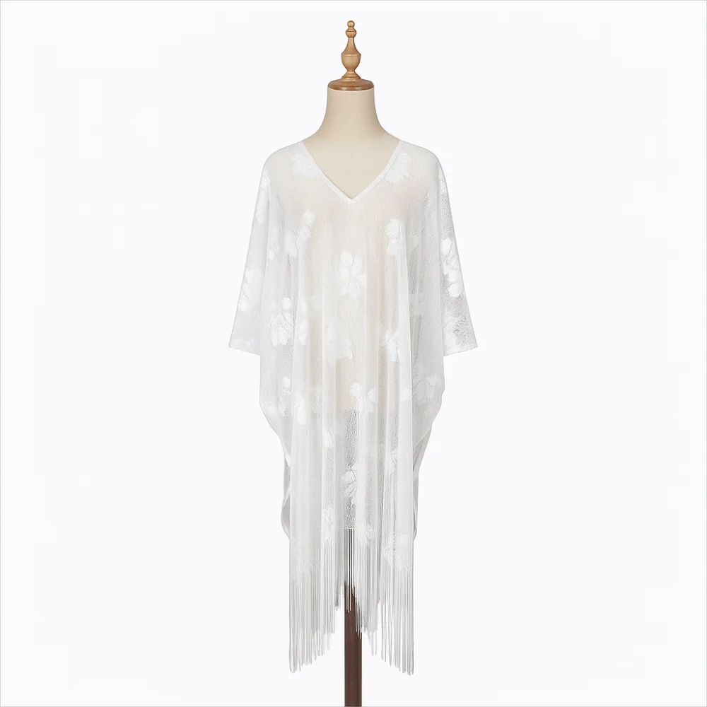 Модная элегантная кружевная шаль с цветочным принтом, дышащий солнцезащитный шарф с вышивкой розы, дизайн пончо с кисточками, активный отдых на свежем воздухе
Модная элегантная кружевная шаль с цветочным принтом, дышащий солнцезащитный шарф с вышивкой розы, дизайн пончо с кисточками, активный отдых на свежем воздухе