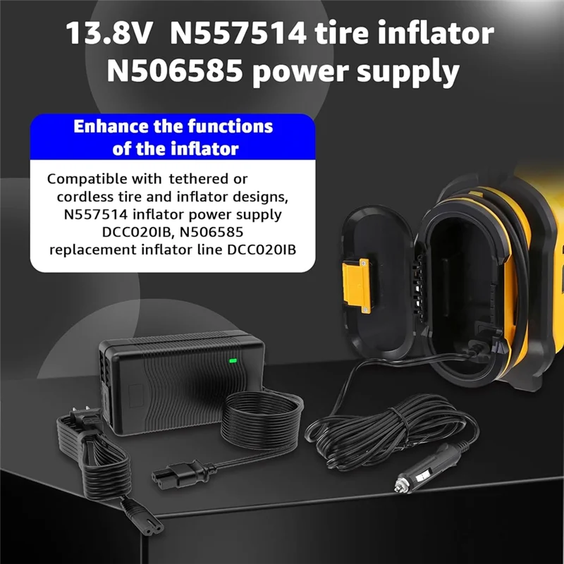 Especial 13.8V Charger For 20V MAX Inflator Cordless Tire Inflator Air Compressor Charger Inflator Air Compressor Charger
Especial 13.8V Charger For 20V MAX Inflator Cordless Tire Inflator Air Compressor Charger Inflator Air Compressor Charger