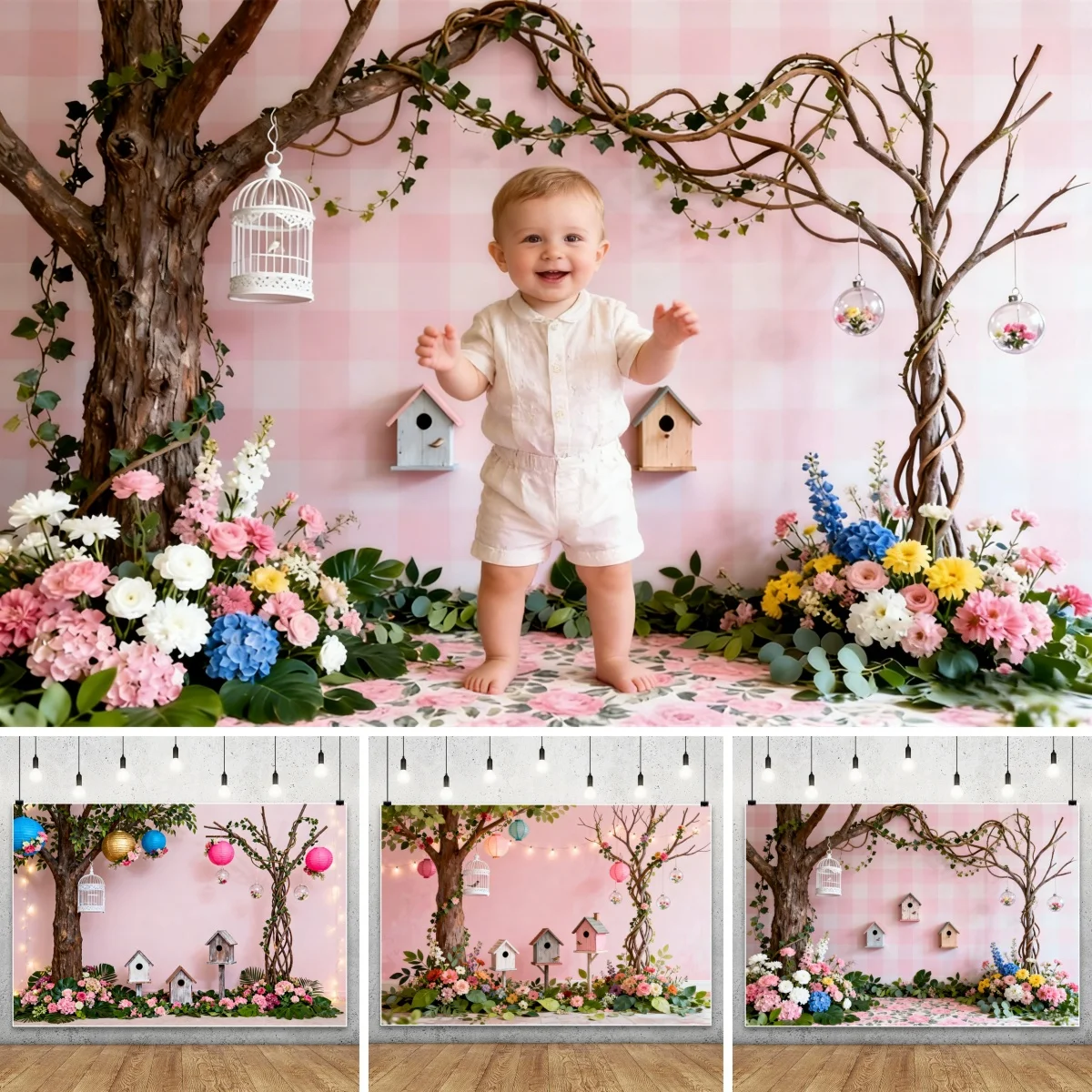 Spring Flower Vine Backgrounds for Photographs Baby Shower Children Birthday Party Plants Floral Portrait Photo Backdrop Props
Spring Flower Vine Backgrounds for Photographs Baby Shower Children Birthday Party Plants Floral Portrait Photo Backdrop Props