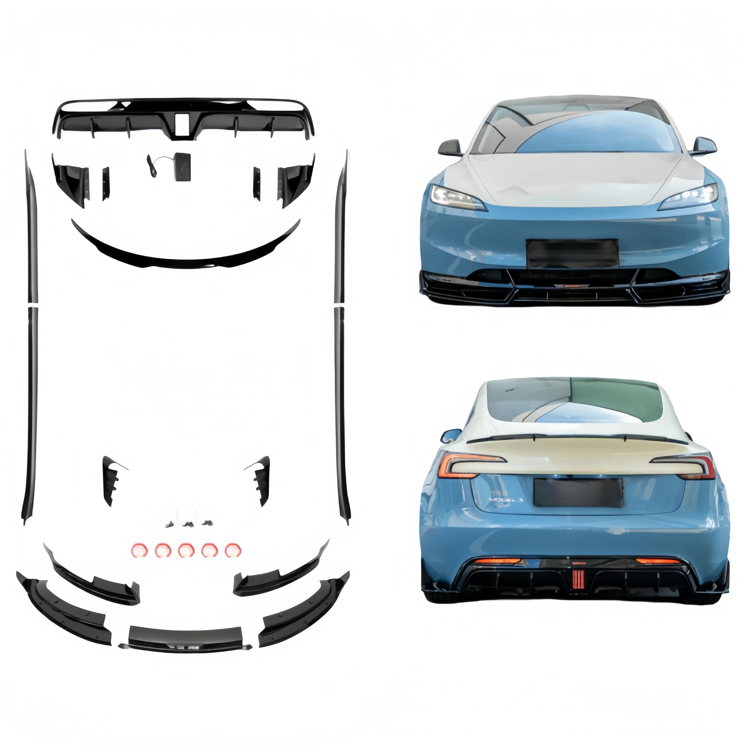 For Tesla Model 3 Battle Edition ABS Material Body Kit, Suitable For 24 Or More Model 3 Models
For Tesla Model 3 Battle Edition ABS Material Body Kit, Suitable For 24 Or More Model 3 Models