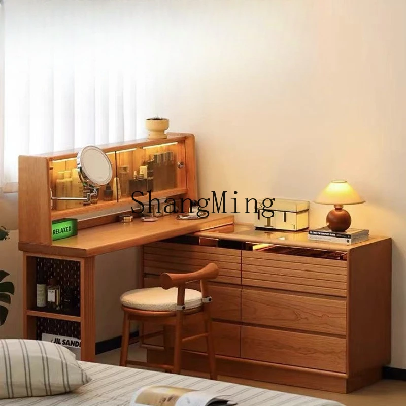 FG solid wood chest small apartment dresser integrated makeup table bedside cabinet bedroom desk
FG solid wood chest small apartment dresser integrated makeup table bedside cabinet bedroom desk