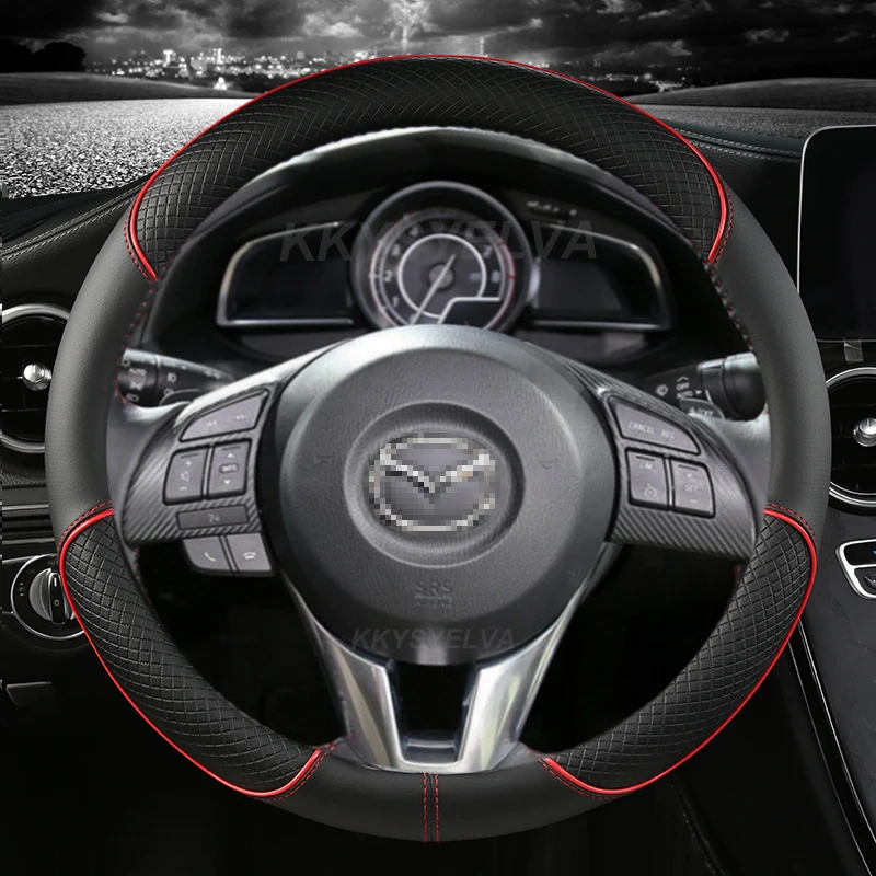 PU Leather Car Steering Wheel Cover For Mazda 2 3 Axela 2013-2016 Mazda 6 Atenza 2014-2017 CX-5 2017 2018 Auto Accessories
PU Leather Car Steering Wheel Cover For Mazda 2 3 Axela 2013-2016 Mazda 6 Atenza 2014-2017 CX-5 2017 2018 Auto Accessories