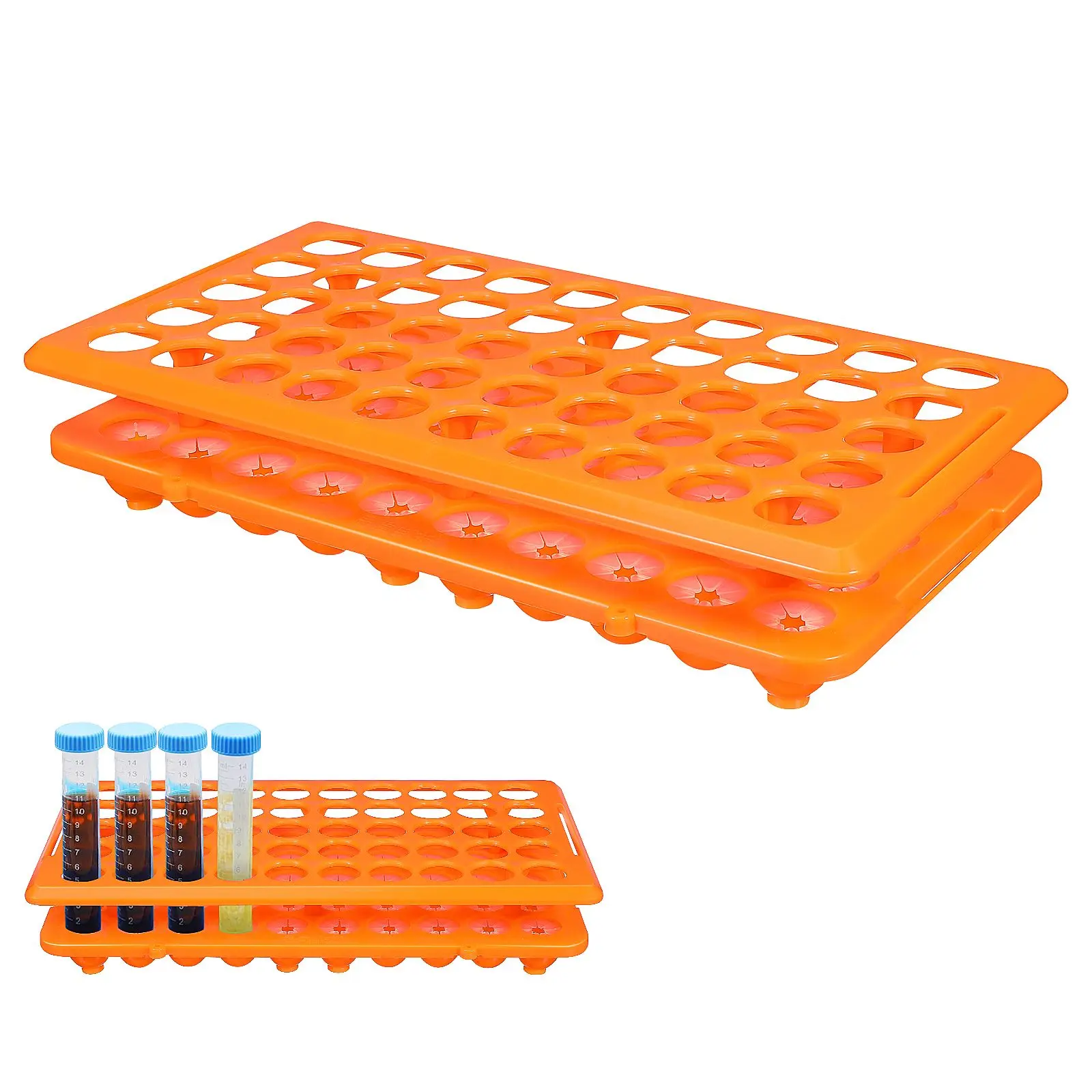 50 Holes Test Tube Rack for 18mm Tubes Lab Vial Holder Sample Bottle Organizer Storage PP Material Shelf
50 Holes Test Tube Rack for 18mm Tubes Lab Vial Holder Sample Bottle Organizer Storage PP Material Shelf