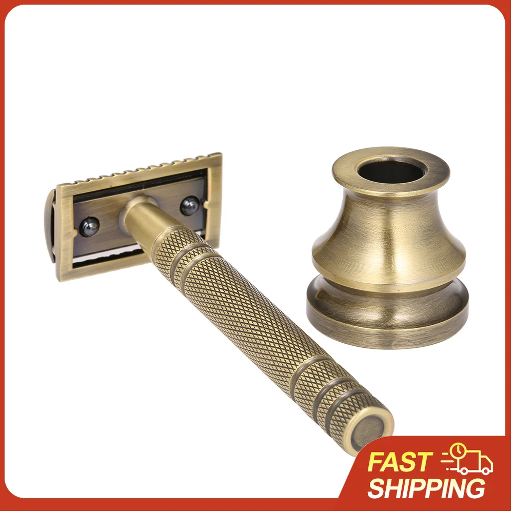 Металлический набор для бритья: безопасная бритва с двойным лезвием и подставкой, ручной инструмент для удаления бороды/усов
Металлический набор для бритья: безопасная бритва с двойным лезвием и подставкой, ручной инструмент для удаления бороды/усов