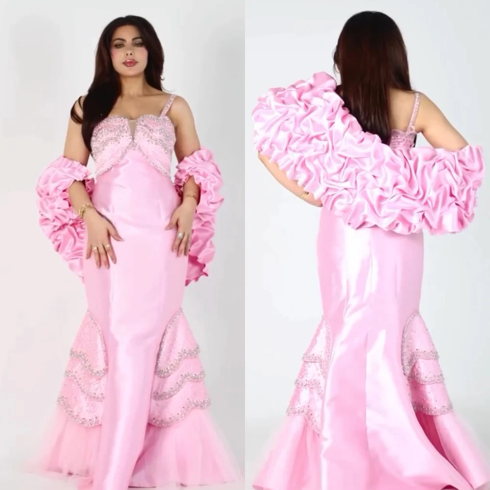 Длинные платья русалки Charmeuse со стразами на бретельках по индивидуальному заказу, женское вечернее роскошное вечернее платье с блестками
Длинные платья русалки Charmeuse со стразами на бретельках по индивидуальному заказу, женское вечернее роскошное вечернее платье с блестками