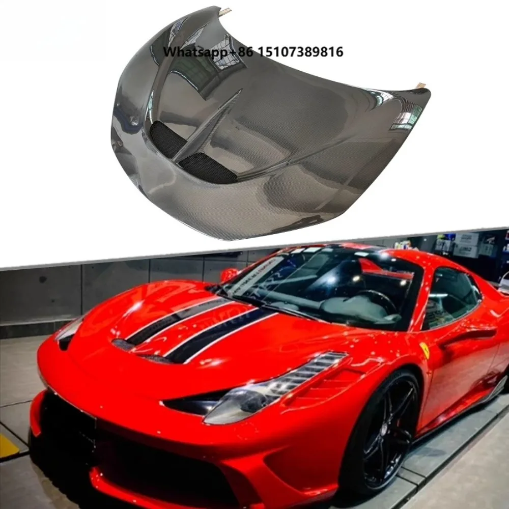 Style Dry Carbon Fiber Front Hood for 458 2011-2014 High Quality Front Engine Bonnet Cover Car Accessories
Style Dry Carbon Fiber Front Hood for 458 2011-2014 High Quality Front Engine Bonnet Cover Car Accessories
