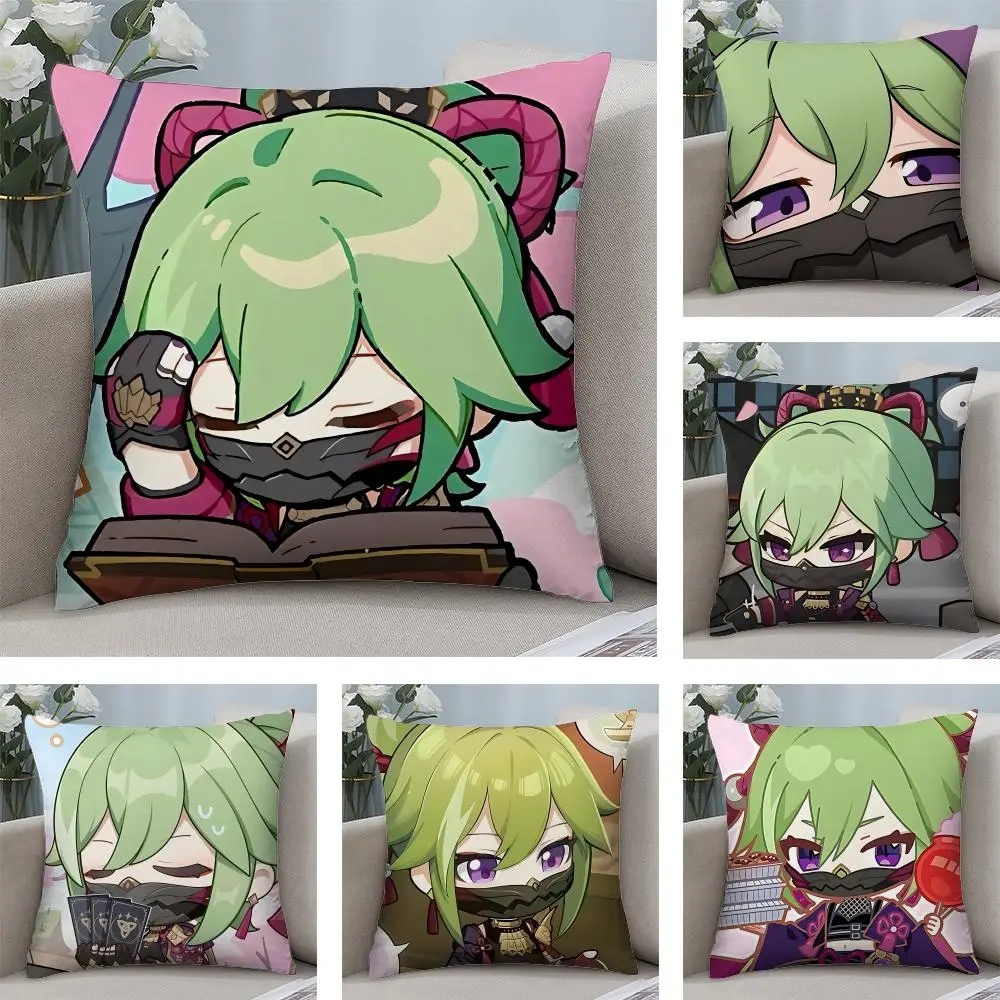 Kuki Shinobu Cute Genshin Cushion Cover Square Pillow Bedroom Sofa Leisure Comfort Living Room Home Decoration 40X40
Kuki Shinobu Cute Genshin Cushion Cover Square Pillow Bedroom Sofa Leisure Comfort Living Room Home Decoration 40X40