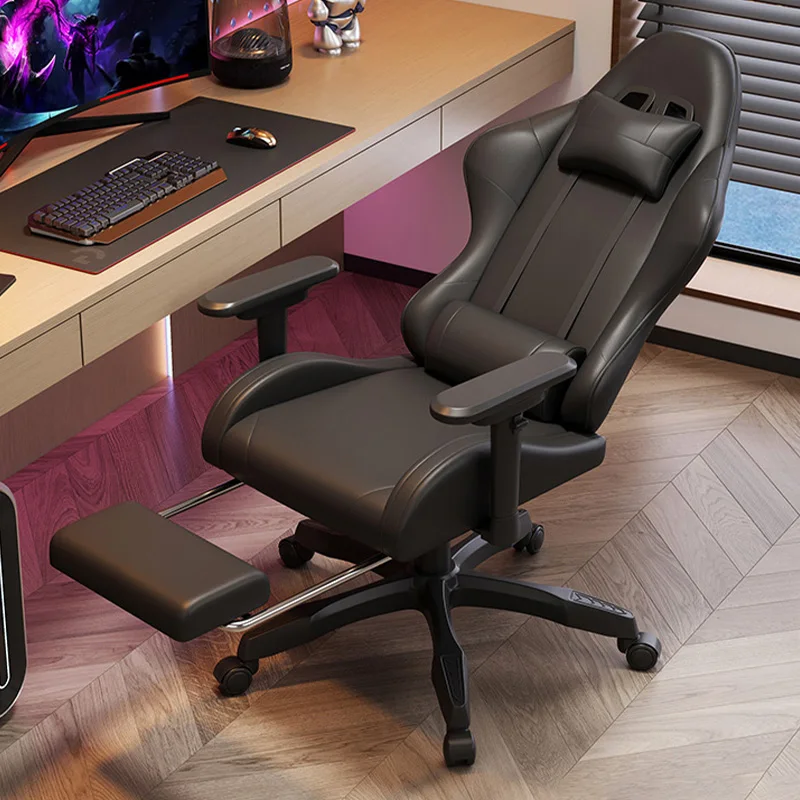 Игровые кресла: эргономичные, удобные, кожаные, для компьютера, с двойными подушками, табурет, из грязеотталкивающей ткани, с поворотным сиденьем
Игровые кресла: эргономичные, удобные, кожаные, для компьютера, с двойными подушками, табурет, из грязеотталкивающей ткани, с поворотным сиденьем