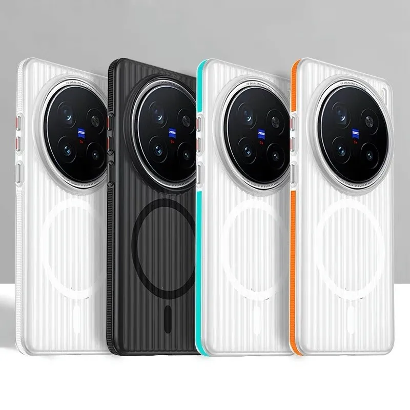 Магнитный чехол для Vivo X200, ультра матовый прозрачный чехол в полоску для багажа, тонкая задняя крышка для телефона X200 Pro, мини-бампер с твердым корпусом
Магнитный чехол для Vivo X200, ультра матовый прозрачный чехол в полоску для багажа, тонкая задняя крышка для телефона X200 Pro, мини-бампер с твердым корпусом