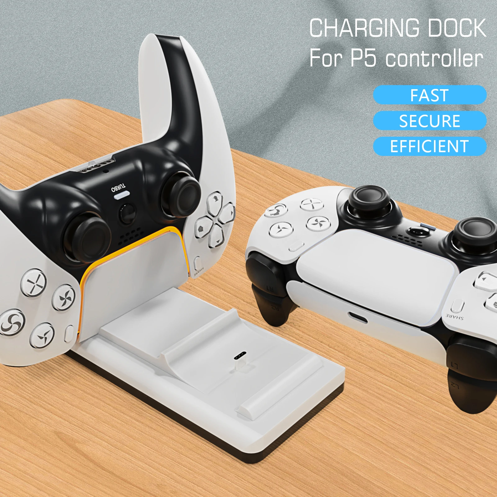 Портативная зарядная док-станция для контроллеров P-5, подходит для зарядки двух контроллеров P-5 с двойным входом для зарядки.
Портативная зарядная док-станция для контроллеров P-5, подходит для зарядки двух контроллеров P-5 с двойным входом для зарядки.