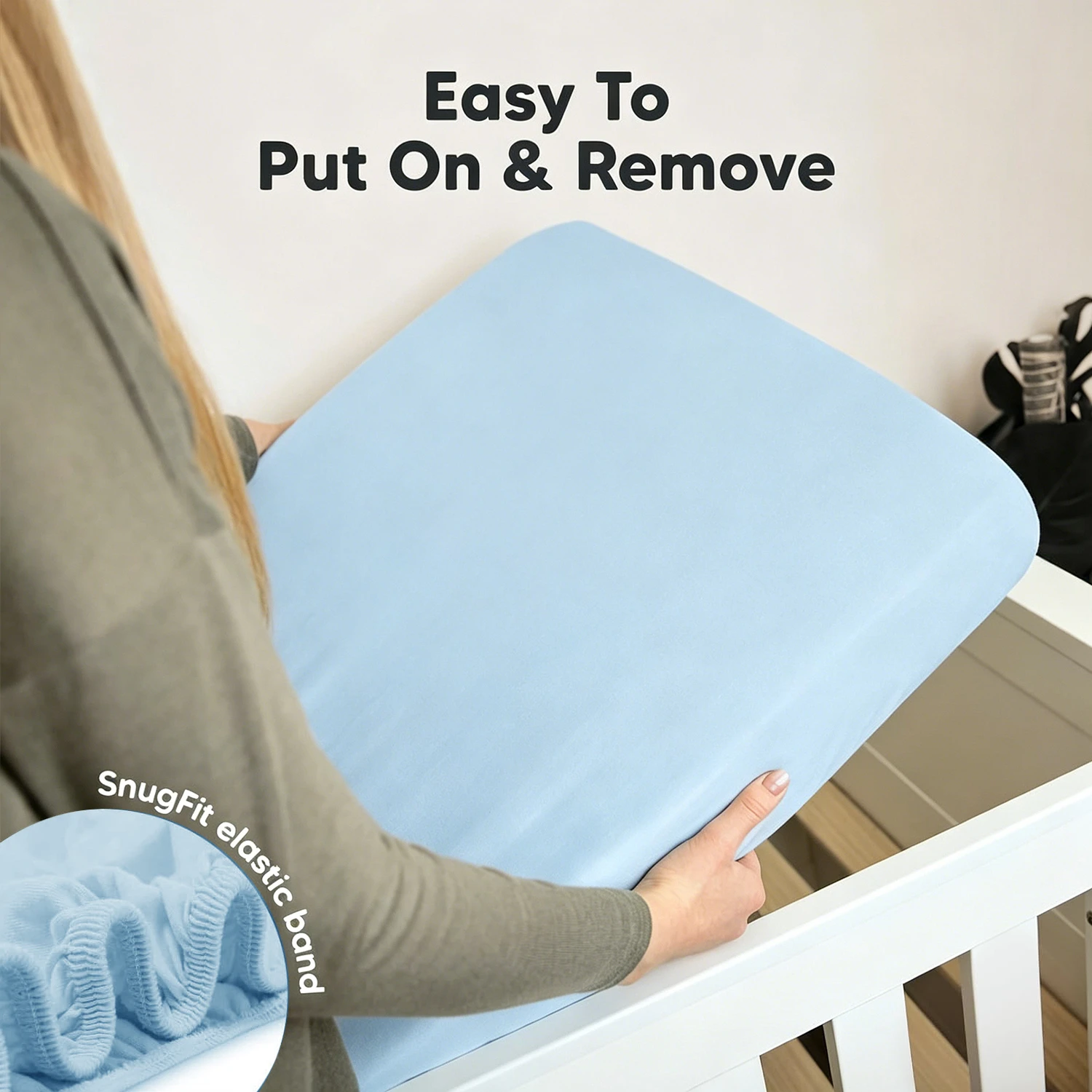 1-Piece Set: Baby Fitted Sheet, Children's Fitted Sheet, Fitted Sheet for Children's Mattresses, All-Season Use
1-Piece Set: Baby Fitted Sheet, Children's Fitted Sheet, Fitted Sheet for Children's Mattresses, All-Season Use