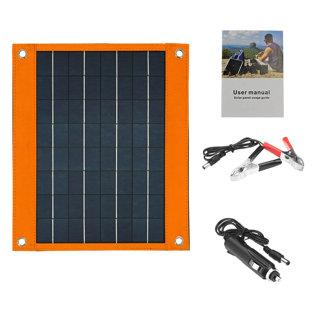 16W Portable Solar Panel Charger For Camping, Dual USB-A USB-C DC5521 Waterproof 2025 Hot Sale Brand. New And High Quality
16W Portable Solar Panel Charger For Camping, Dual USB-A USB-C DC5521 Waterproof 2025 Hot Sale Brand. New And High Quality
