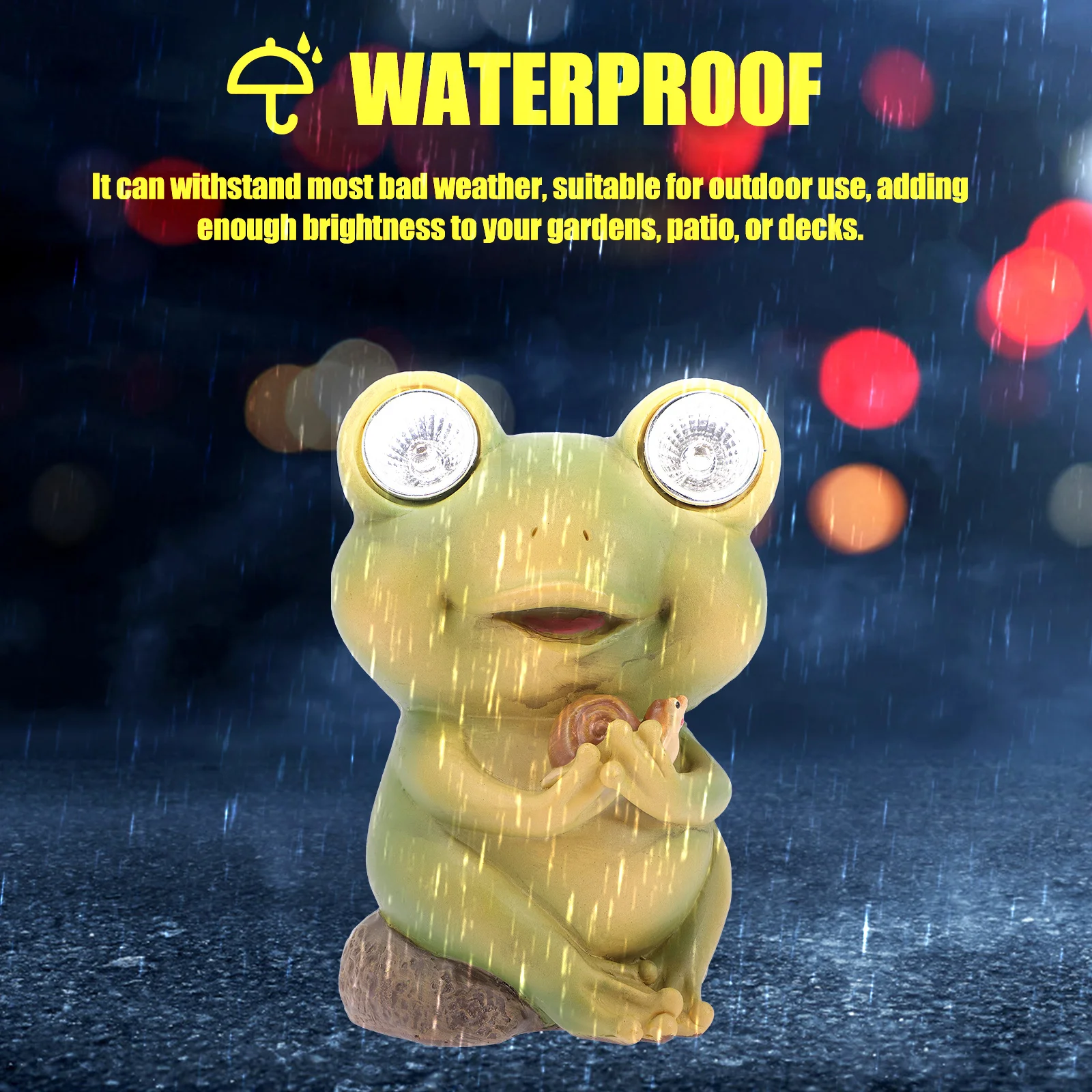 Solar Frogs Night Light Garden Lawn Outdoor Decor Durable Resin Creative Frog Shape Energy Saving Solar Powered Lamp
Solar Frogs Night Light Garden Lawn Outdoor Decor Durable Resin Creative Frog Shape Energy Saving Solar Powered Lamp