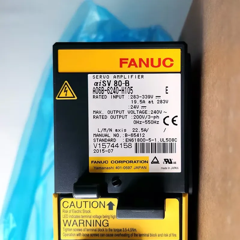 Servo Drive A06B-6240-H105 Amplifier A06B6117H105 for CNC Electrical Equipment
Servo Drive A06B-6240-H105 Amplifier A06B6117H105 for CNC Electrical Equipment
