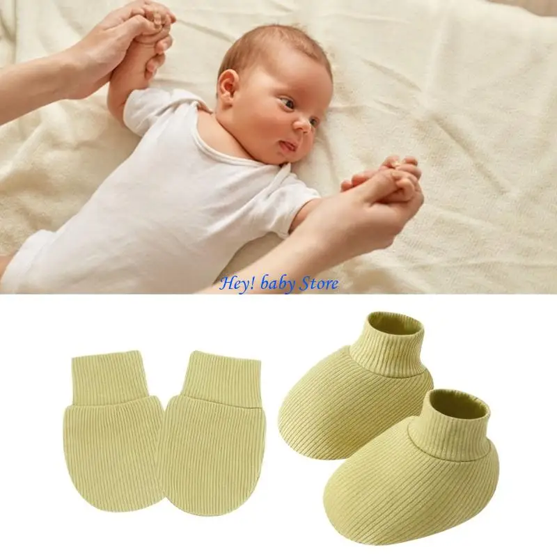 Q1FE Breathable Baby Hand Protectors Gloves and Foot Cover Neutral Color 0-6 Months
Q1FE Breathable Baby Hand Protectors Gloves and Foot Cover Neutral Color 0-6 Months