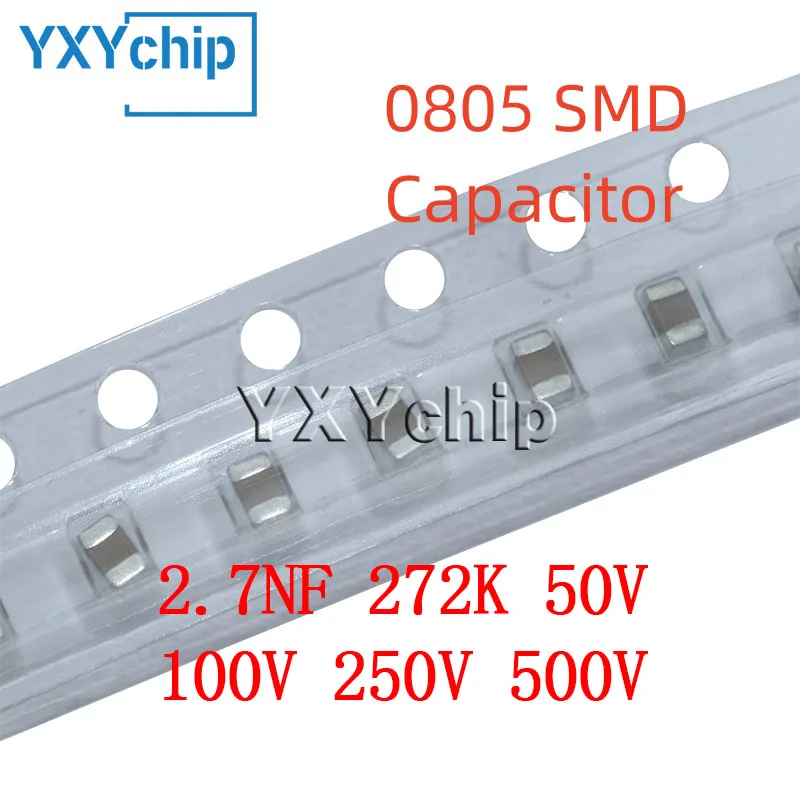 50 шт. 0805 2.7NF 272K 50 В 100 В 250 В 500 В 10% X7R SMD чип многослойный керамический конденсатор
50 шт. 0805 2.7NF 272K 50 В 100 В 250 В 500 В 10% X7R SMD чип многослойный керамический конденсатор