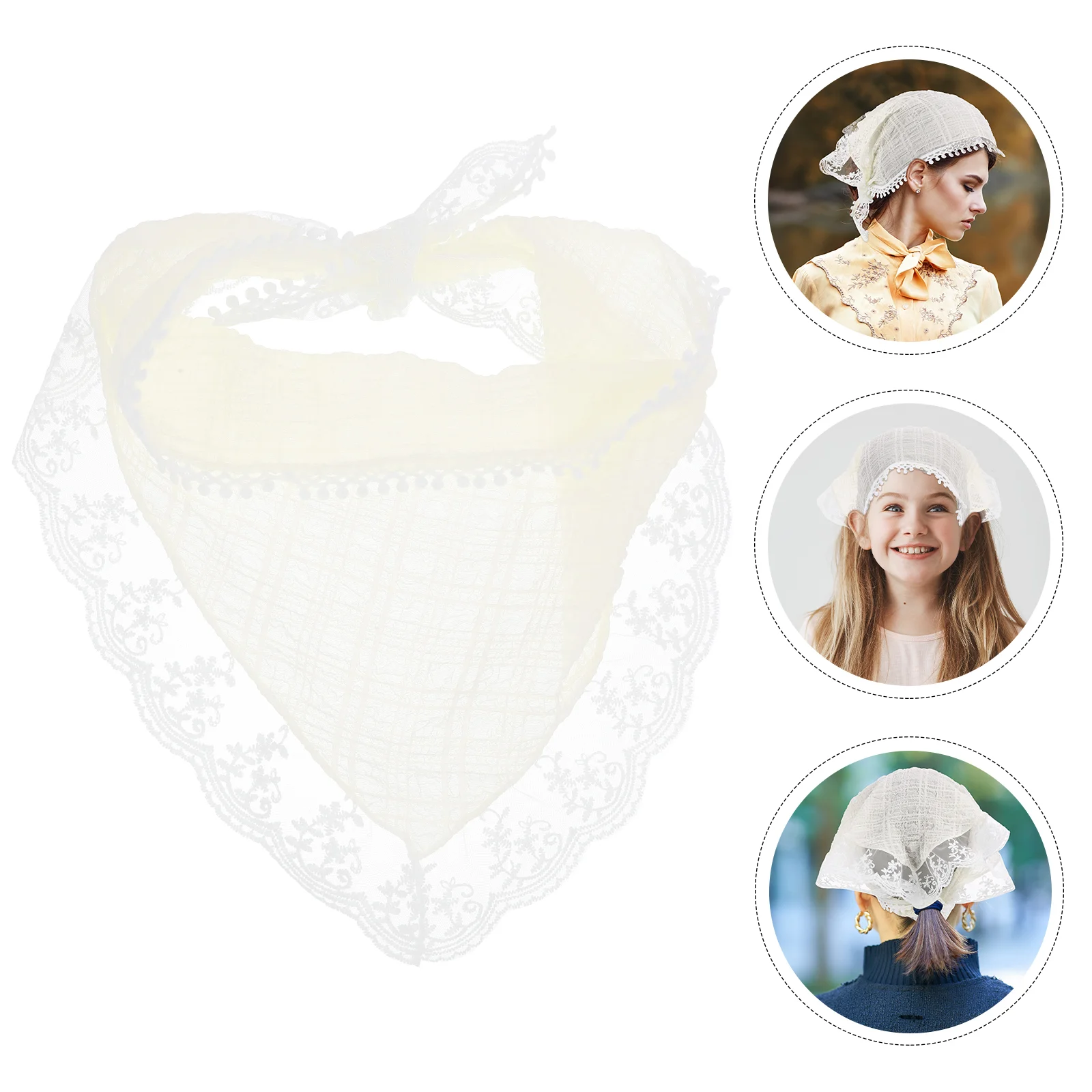 Vintage Headband Ribbon Lace Headscarf Girl Miss Scarfs Hairbands Gowns Fabric under Arm Sweat Pad for Women Headbands
Vintage Headband Ribbon Lace Headscarf Girl Miss Scarfs Hairbands Gowns Fabric under Arm Sweat Pad for Women Headbands