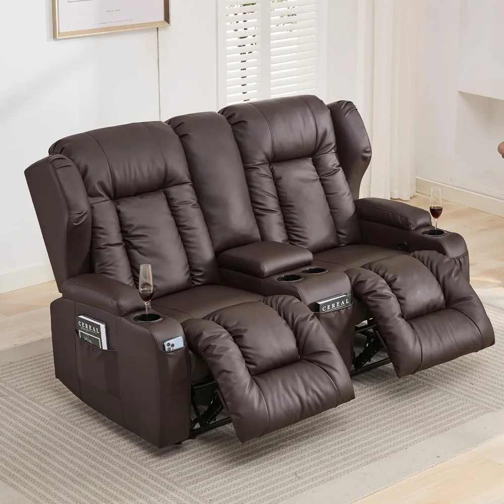 65.5" RV Double Recliner Loveseat with Console, Wall - Hugger, for RV & Home Theater
65.5" RV Double Recliner Loveseat with Console, Wall - Hugger, for RV & Home Theater
