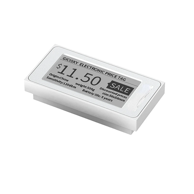 2.1-Inch Supermarket Electronic Price Tag Intelligent Fast Price Change Ultra-Low Energy Consumption Electronic Shelf Label
2.1-Inch Supermarket Electronic Price Tag Intelligent Fast Price Change Ultra-Low Energy Consumption Electronic Shelf Label