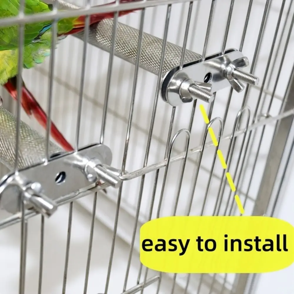 Safe Teeth Grinder Stainless Steel Parrot Perch 1.9cm Dia Oral Exercise Station Bird Bracket Wear-resisting Durable
Safe Teeth Grinder Stainless Steel Parrot Perch 1.9cm Dia Oral Exercise Station Bird Bracket Wear-resisting Durable