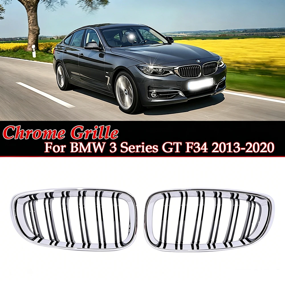Double Slat Chrome M-Color Kidney Grille For BMW 3 Series GT F34 2013-2020 Auto Replacement Modification Parts 320I 328I 335I
Double Slat Chrome M-Color Kidney Grille For BMW 3 Series GT F34 2013-2020 Auto Replacement Modification Parts 320I 328I 335I