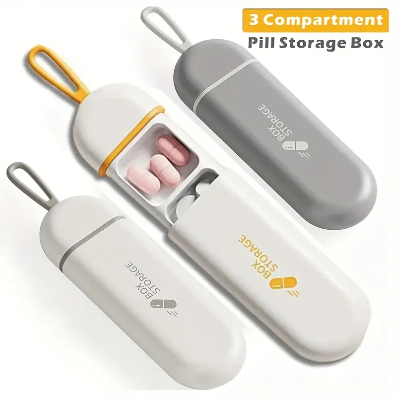 Colorful Portable Pill Box - 3 Compartment Travel Medicine Case, Tiny Health Care Container for Pills & Supplements
Colorful Portable Pill Box - 3 Compartment Travel Medicine Case, Tiny Health Care Container for Pills & Supplements