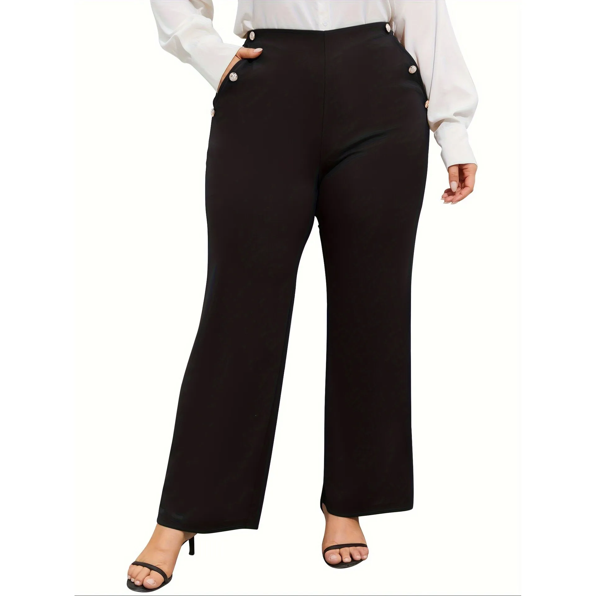 High Waist Straight Leg Pants F 66898L Neutral Style Casual Trousers for Women Spring Season Other Material 100%
High Waist Straight Leg Pants F 66898L Neutral Style Casual Trousers for Women Spring Season Other Material 100%
