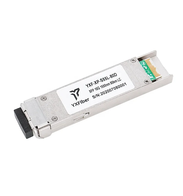 10G XFP ZR 80km Optical Transceiver Module 1550nm Single Mode Fiber Duplex LC Interface With DOM Support DDM Functionality
10G XFP ZR 80km Optical Transceiver Module 1550nm Single Mode Fiber Duplex LC Interface With DOM Support DDM Functionality