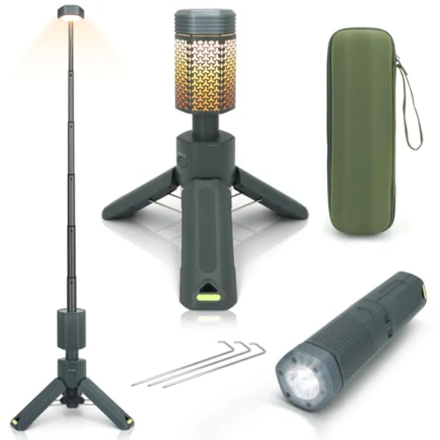 Telescopic Camping Lights for Outdoor Adventure, ABS Plastic Lantern in Black, 10500mAh Rechargeable Waterproof LED with Magnet
Telescopic Camping Lights for Outdoor Adventure, ABS Plastic Lantern in Black, 10500mAh Rechargeable Waterproof LED with Magnet