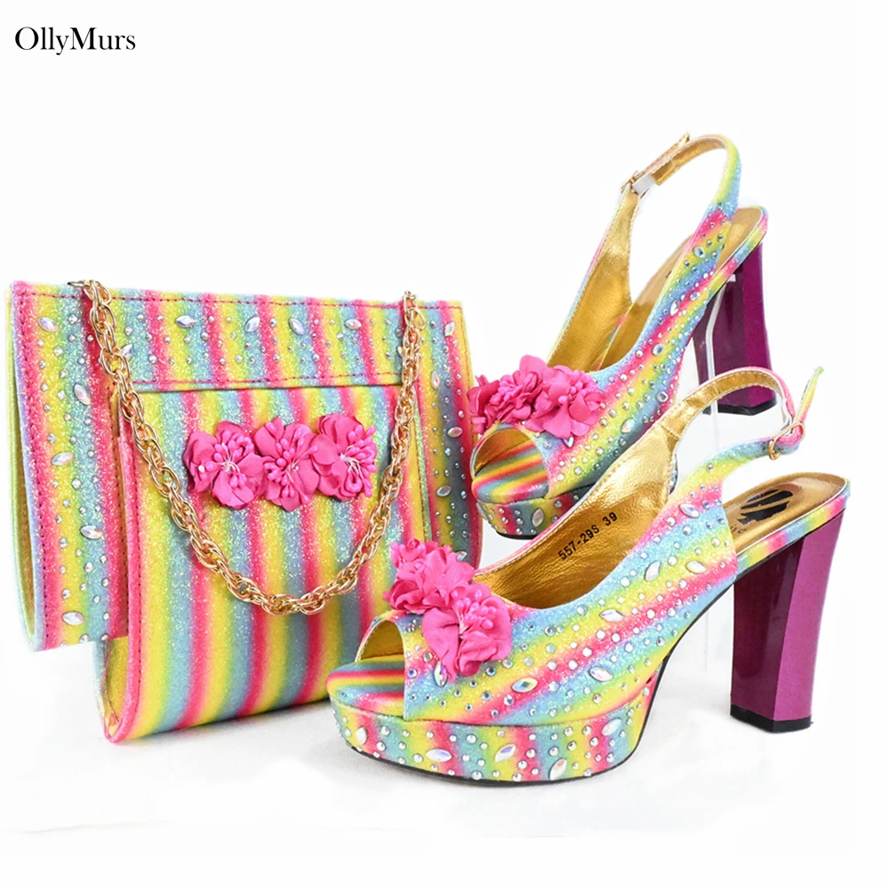 Hot Selling Woman Full Stones With Flowers Pumps Shoes And Bags Set African Design Ladies Shoes And Bag Set For Occasion
Hot Selling Woman Full Stones With Flowers Pumps Shoes And Bags Set African Design Ladies Shoes And Bag Set For Occasion