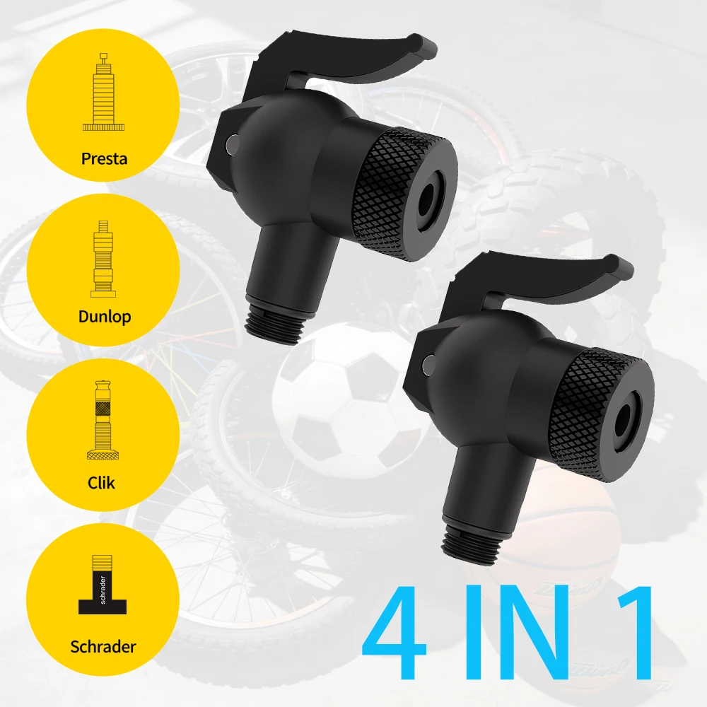 Bicycle Air Nozzle Adapter Inflator Valve Connector Snap-lock Quick Connect Pump Nozzle Part fits Presta/Schrader/Clik/Dunlop
Bicycle Air Nozzle Adapter Inflator Valve Connector Snap-lock Quick Connect Pump Nozzle Part fits Presta/Schrader/Clik/Dunlop