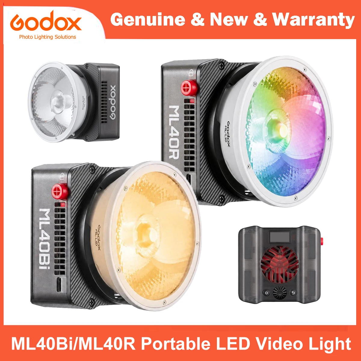 Godox ML40R ML40Bi RGB Bi-Color Pocket Photography Light Portable LED Video Light with Magnetic Mount App Control for Vlog Studi
Godox ML40R ML40Bi RGB Bi-Color Pocket Photography Light Portable LED Video Light with Magnetic Mount App Control for Vlog Studi