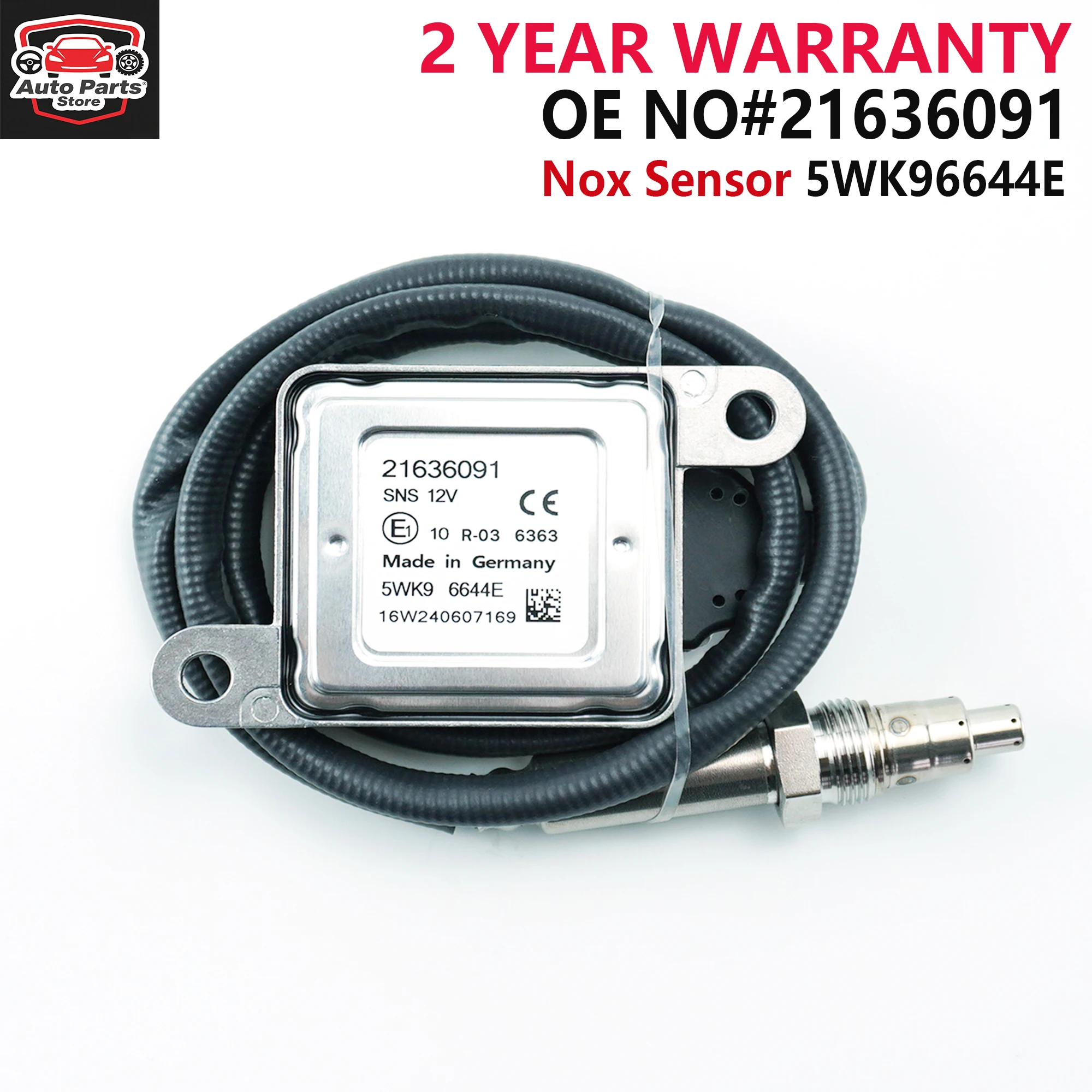 5WK96644E 21636091 5WK9 6644E Nitrogen Oxide Sensor Fits For 12V Mack/Volvo Truck MP7 MP8
5WK96644E 21636091 5WK9 6644E Nitrogen Oxide Sensor Fits For 12V Mack/Volvo Truck MP7 MP8