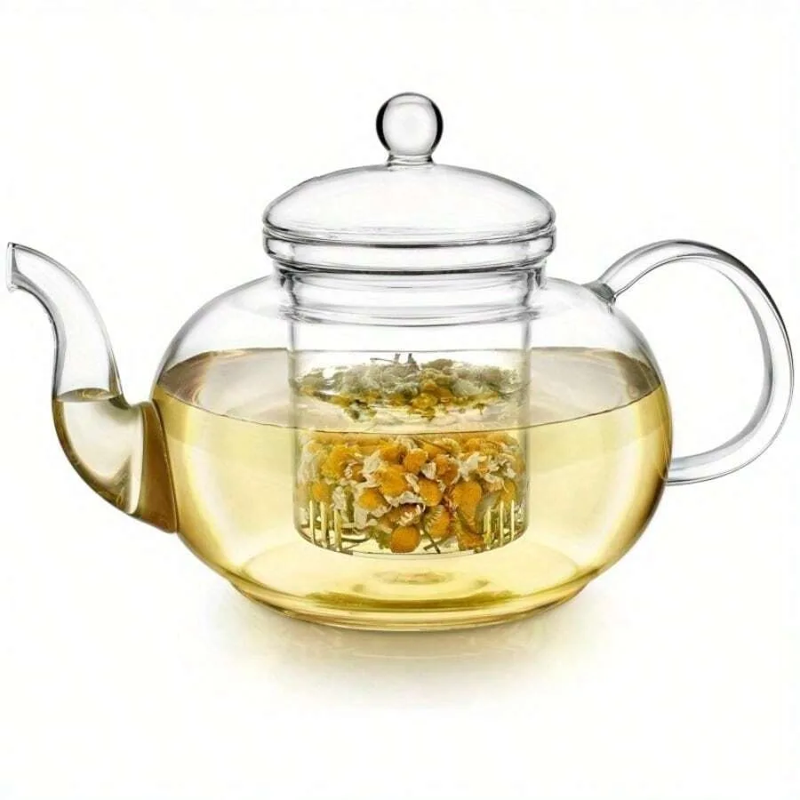 A 1000Ml Glass Teapot Featuring An Infuser And Four Cups, This 33.8 Oz 1000 Ml Teapot Comes With A Removable Infuser Suitable F
A 1000Ml Glass Teapot Featuring An Infuser And Four Cups, This 33.8 Oz 1000 Ml Teapot Comes With A Removable Infuser Suitable F